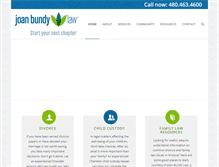 Tablet Screenshot of joanbundylaw.com